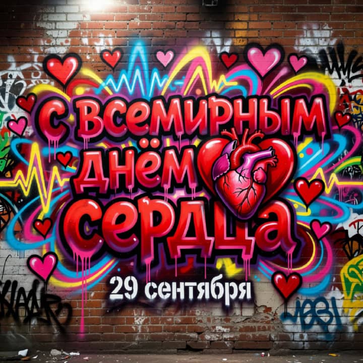 красивая открытка №39 с всемирным днем сердца