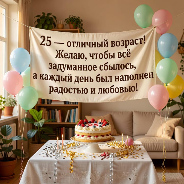 открытка на юбилей 25 лет красивая открытка №30 на юбилей 25 лет