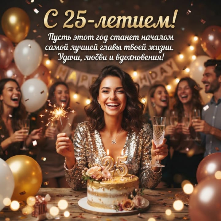 юбилей 25 лет, открытка №44