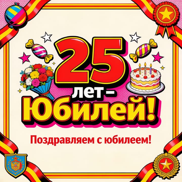юбилей 25 лет, открытка №56