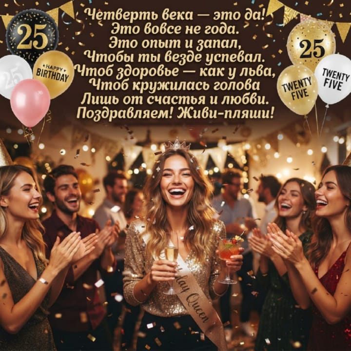 юбилей 25 лет, открытка №71