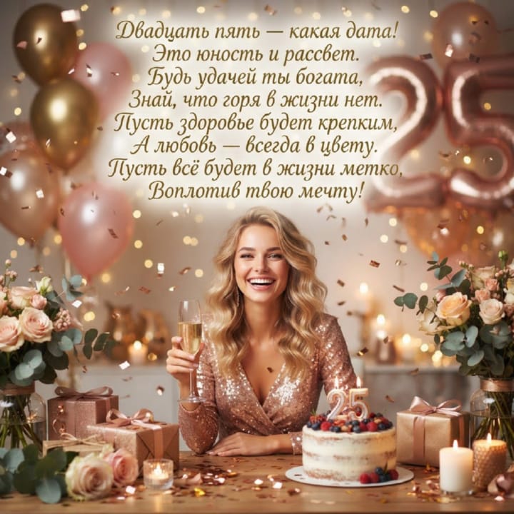 юбилей 25 лет, открытка №73
