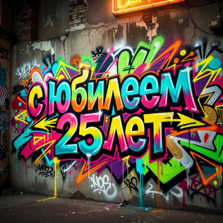 юбилей 25 лет, открытка №76