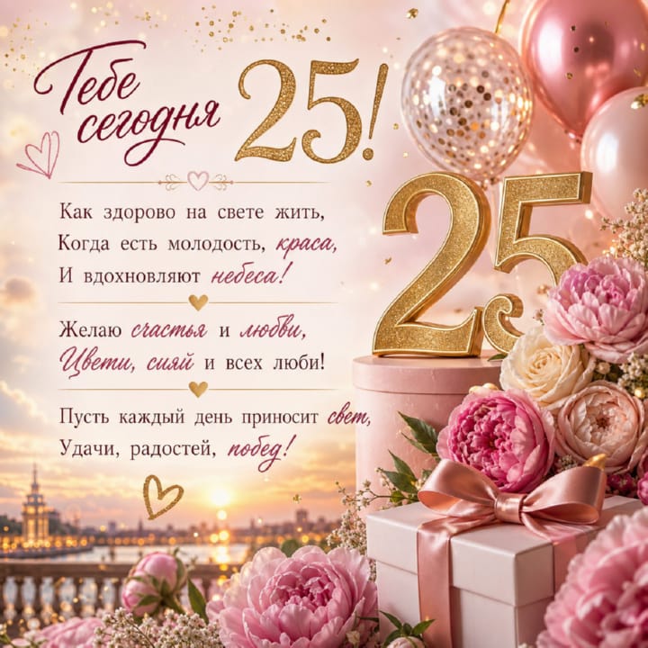 юбилей 25 лет, открытка №8