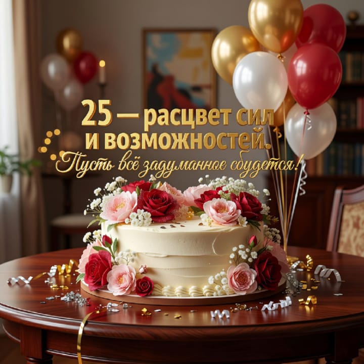 юбилей 25 лет, открытка №80