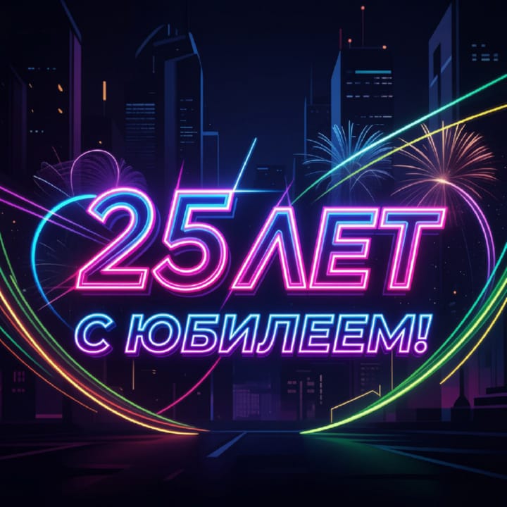юбилей 25 лет, открытка №83