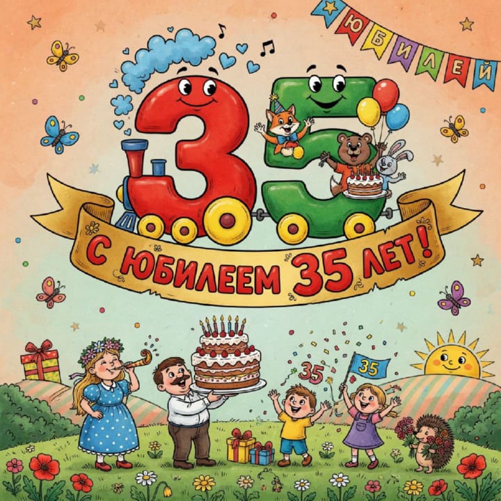 юбилей 35 лет, открытка №102