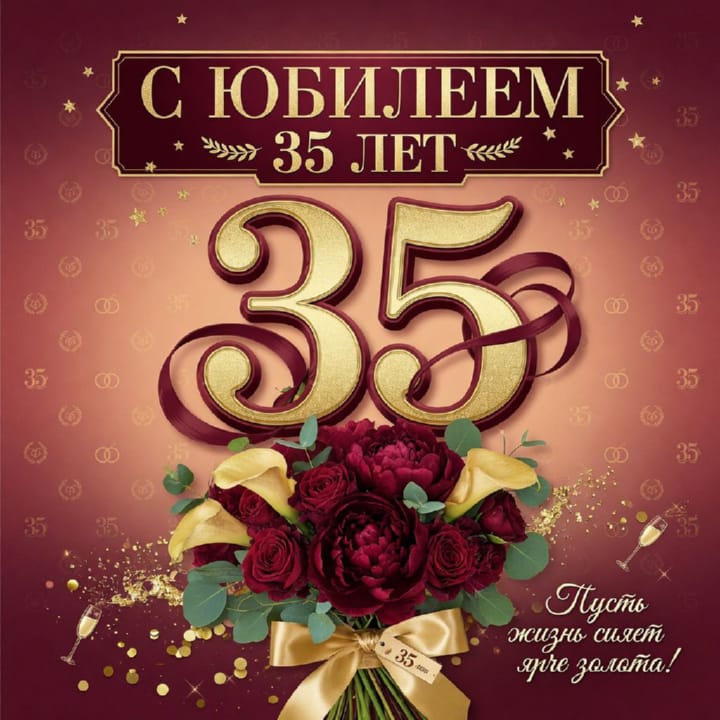 юбилей 35 лет, открытка №103