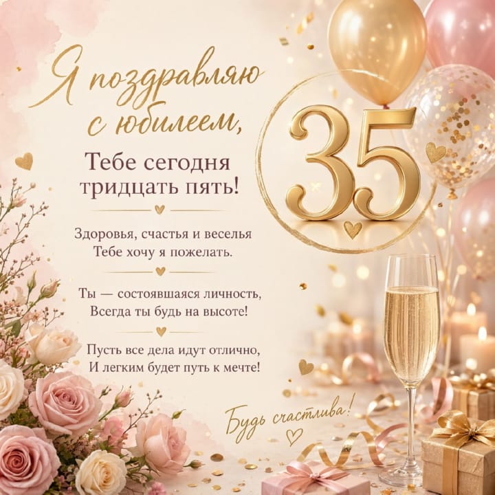 юбилей 35 лет, открытка №104