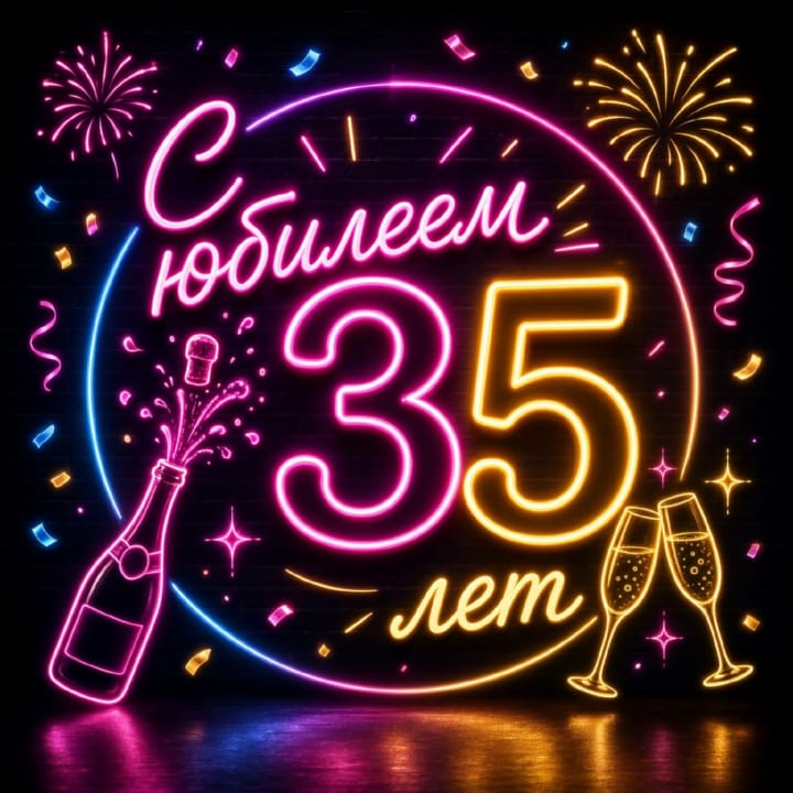 юбилей 35 лет, открытка №107
