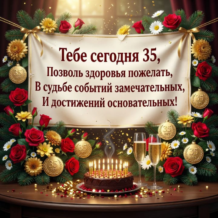 юбилей 35 лет, открытка №13