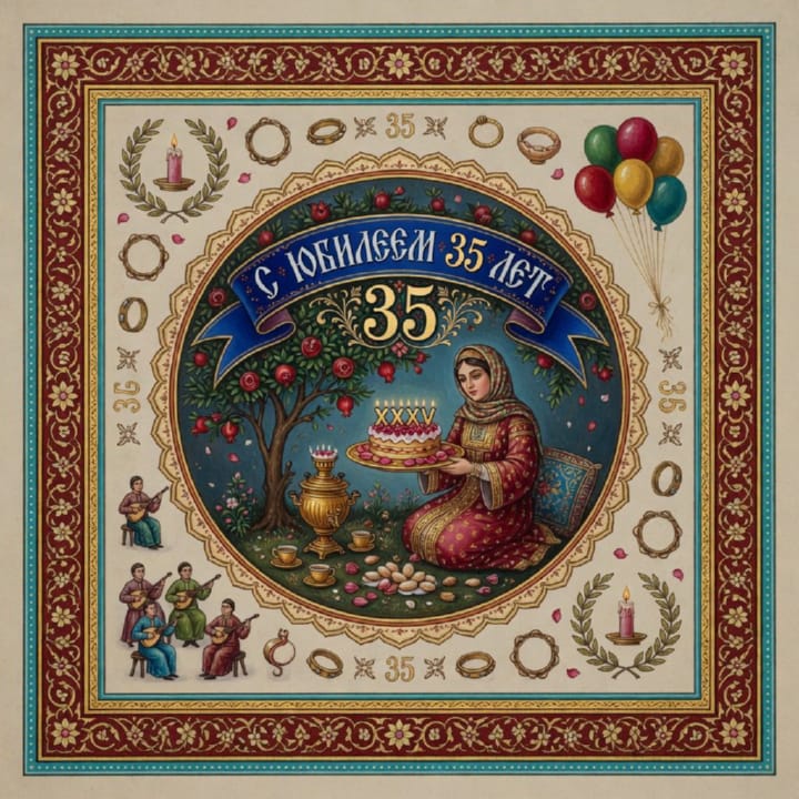юбилей 35 лет, открытка №14