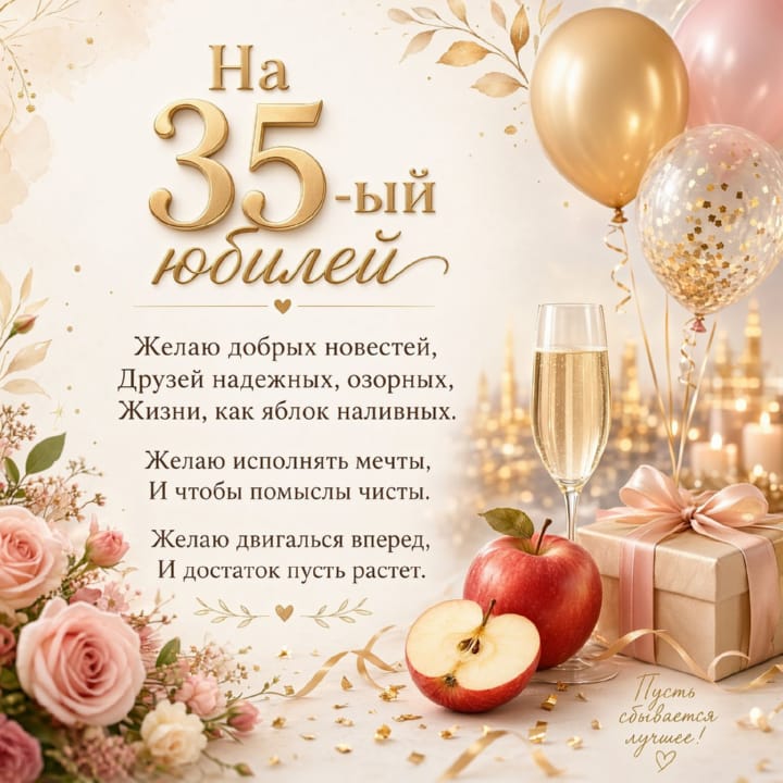 юбилей 35 лет, открытка №25