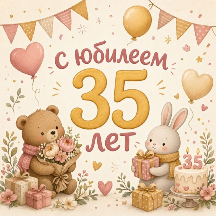 юбилей 35 лет, открытка №27