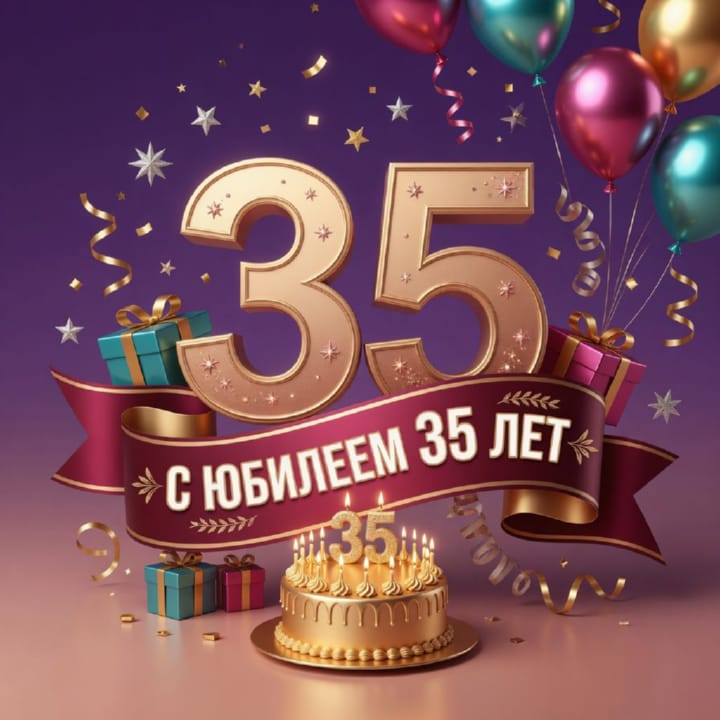юбилей 35 лет, открытка №3
