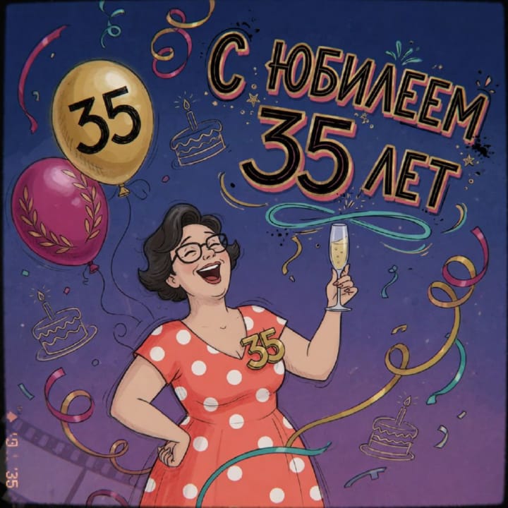 юбилей 35 лет, открытка №38