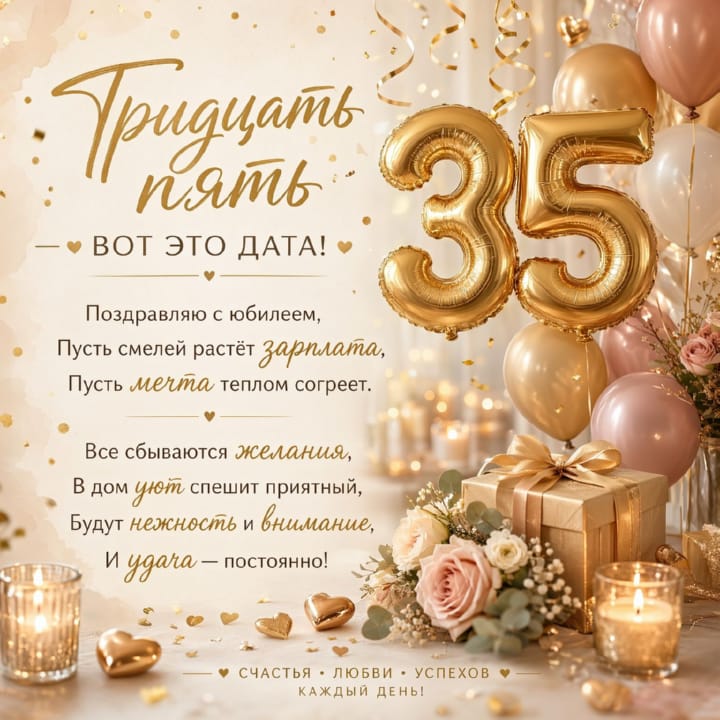 юбилей 35 лет, открытка №48