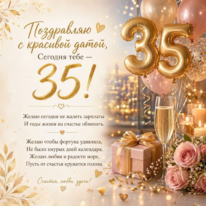 юбилей 35 лет, открытка №49