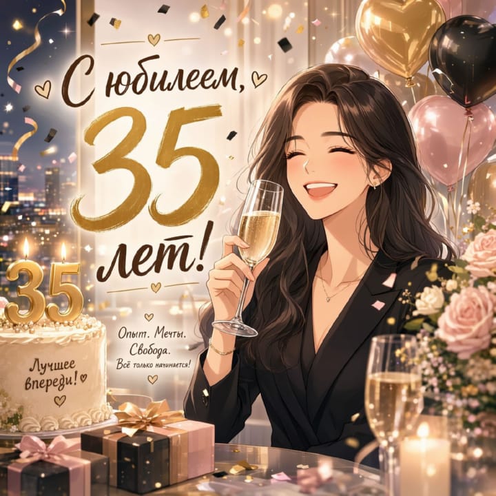 юбилей 35 лет, открытка №50