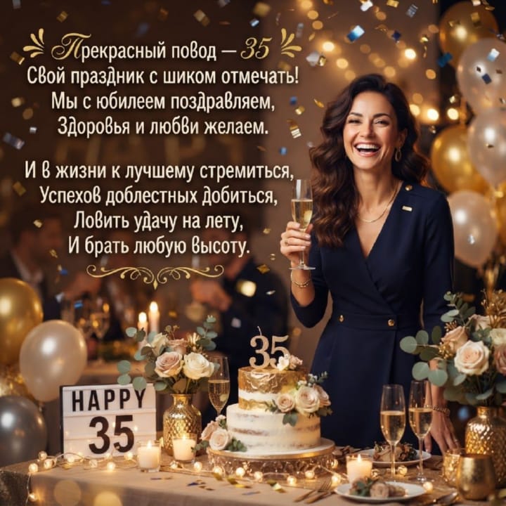юбилей 35 лет, открытка №53