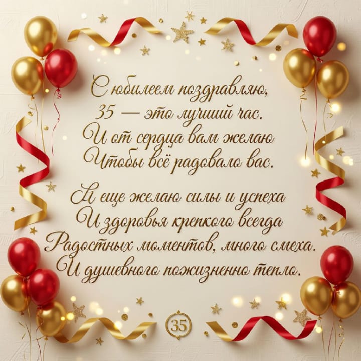 юбилей 35 лет, открытка №56