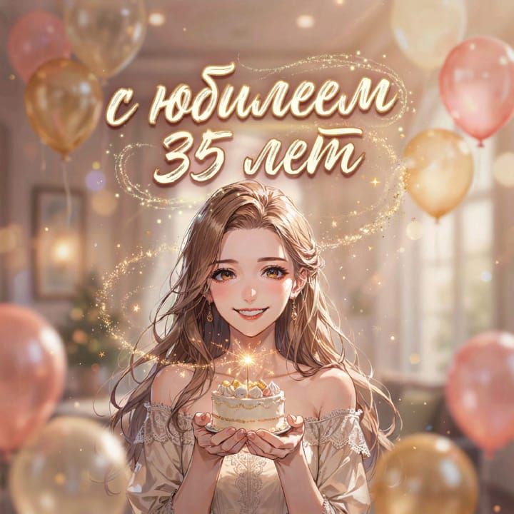 юбилей 35 лет, открытка №58