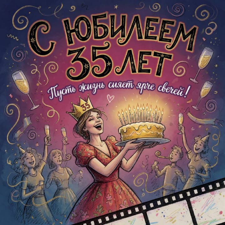 юбилей 35 лет, открытка №59