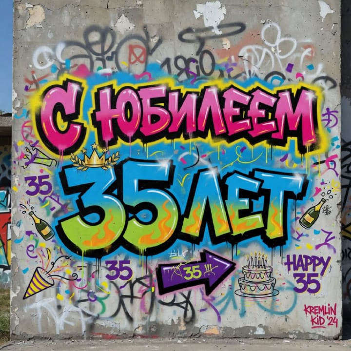 юбилей 35 лет, открытка №60