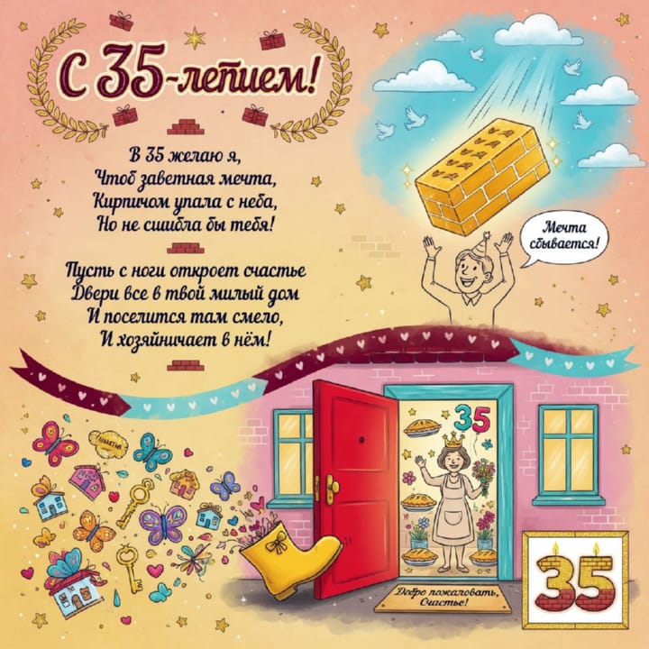 юбилей 35 лет, открытка №67