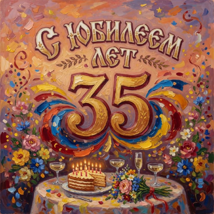 юбилей 35 лет, открытка №71
