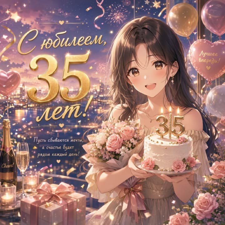юбилей 35 лет, открытка №75