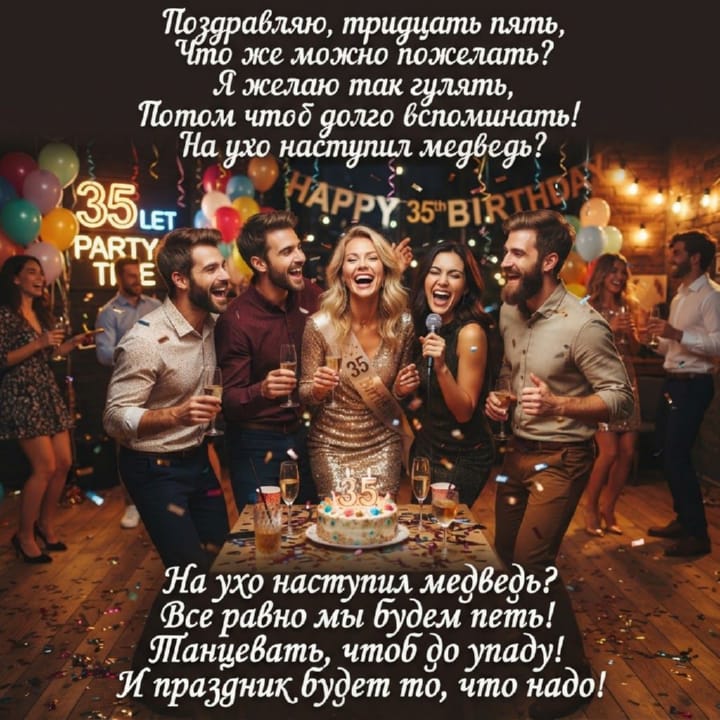 юбилей 35 лет, открытка №79