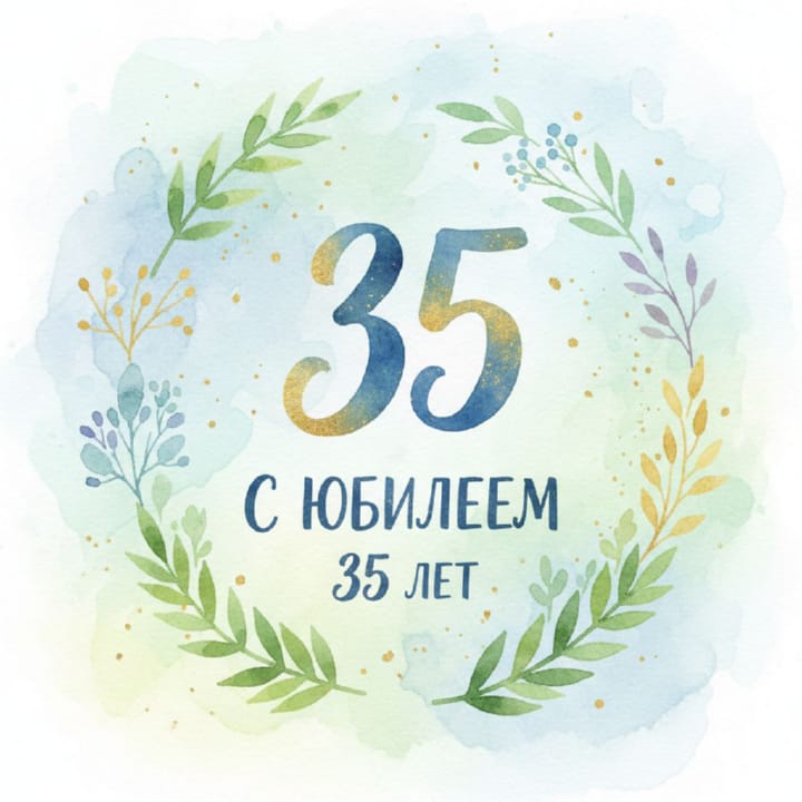 юбилей 35 лет, открытка №80