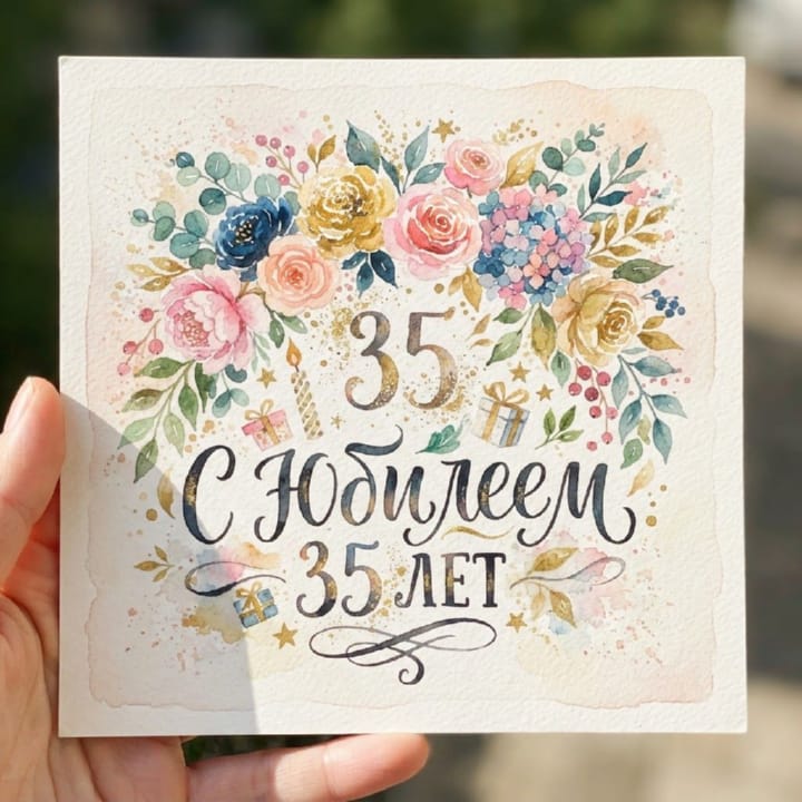 юбилей 35 лет, открытка №81