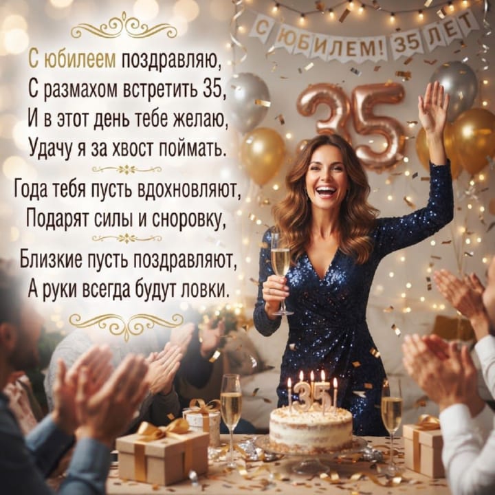 юбилей 35 лет, открытка №83