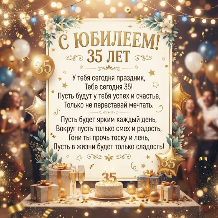 юбилей 35 лет, открытка №85