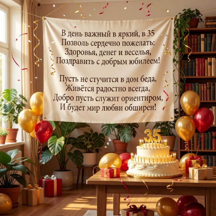 юбилей 35 лет, открытка №87