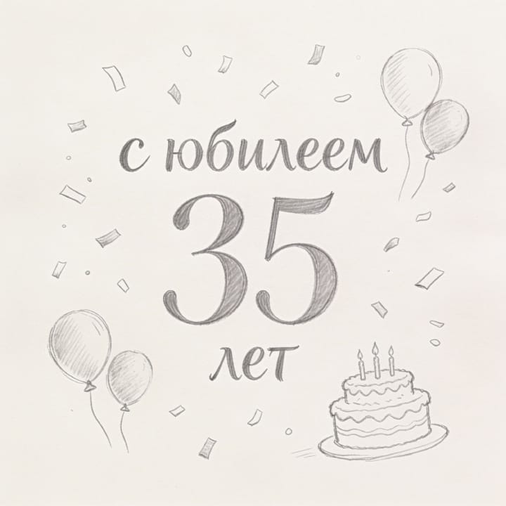 юбилей 35 лет, открытка №9