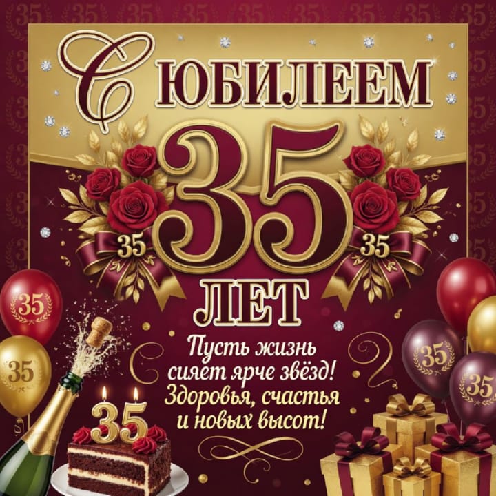 юбилей 35 лет, открытка №90