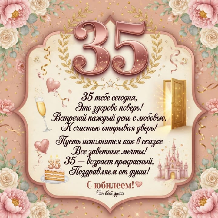 юбилей 35 лет, открытка №94