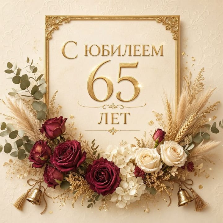 юбилей 65 лет, открытка №19