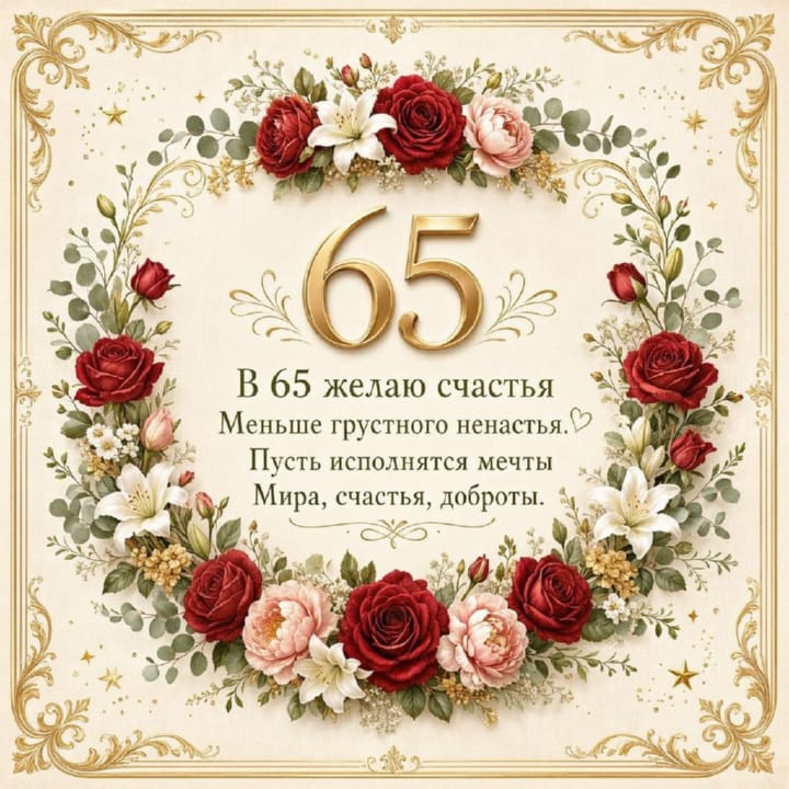 юбилей 65 лет, открытка №48