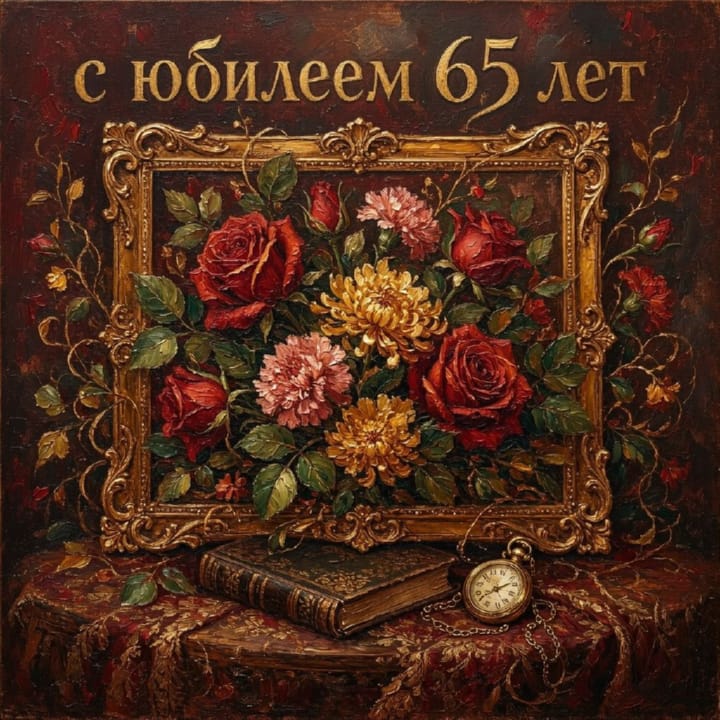 юбилей 65 лет, открытка №56