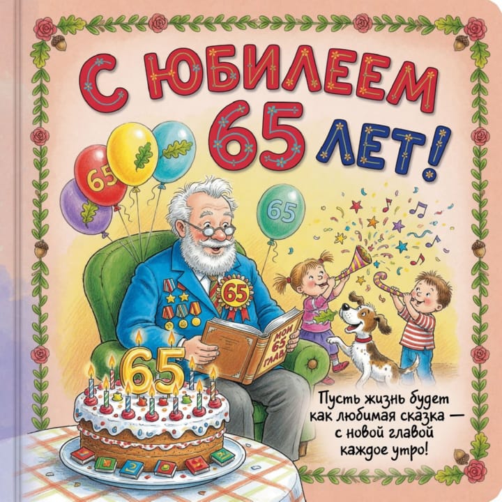 юбилей 65 лет, открытка №60