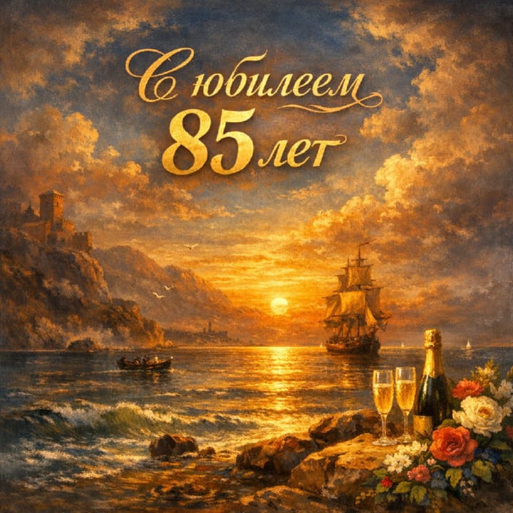 юбилей 85 лет, открытка №15