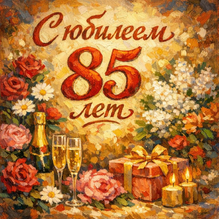 юбилей 85 лет, открытка №30
