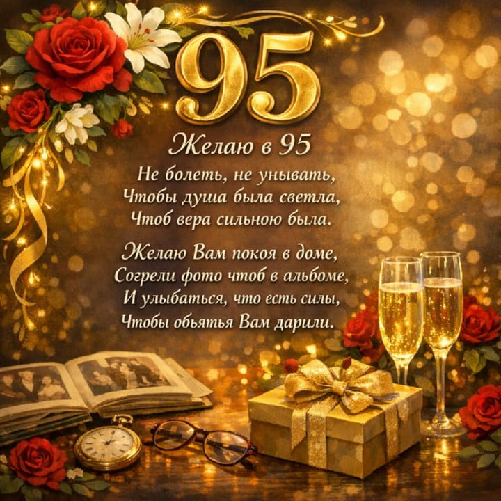 юбилей 95 лет, открытка №15