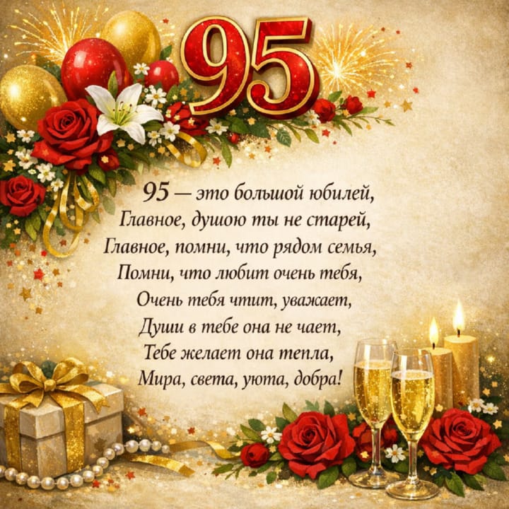 юбилей 95 лет, открытка №19