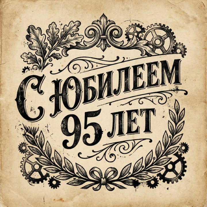 юбилей 95 лет, открытка №21
