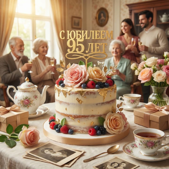 юбилей 95 лет, открытка №5